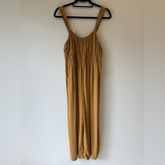 Madewell Sophia Tank Wide-Leg Jumpsuit Florentine Floral viscose SZ M pockets - Picture 3 of 11